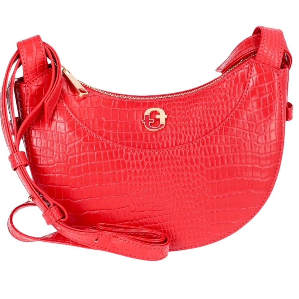 Time And Tru Olivia Saddle/Crossbody Red Bag Purse New